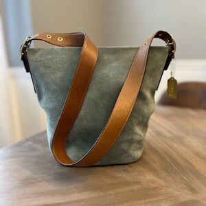 Vintage Coach Suede Small Duffle Sac 9187